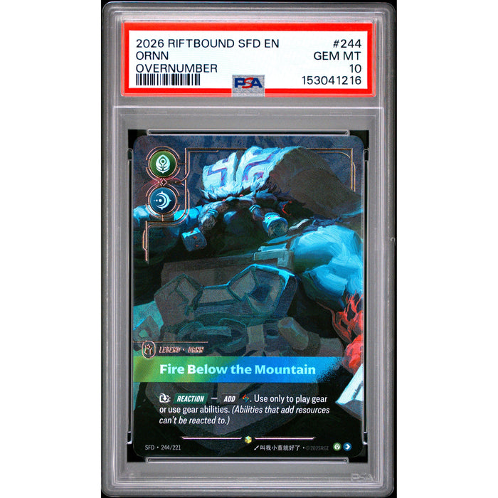 Pokémon TCG: Ornn #244 PSA 10-153041216