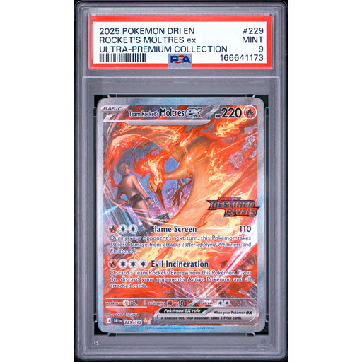 Pokémon TCG: Rocket's Moltres Ex #229 PSA 9-166641173
