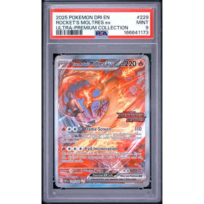 Pokémon TCG: Rocket's Moltres Ex #229 PSA 9-166641173