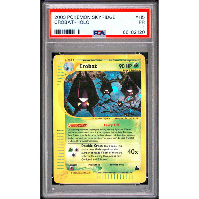 Pokémon TCG: Crobat Holo #H5 PSA 1-166182120
