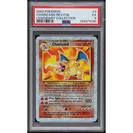 Pokémon TCG: Charizard #3 PSA 5 Reverse Holo - Legendary Collection-154971030