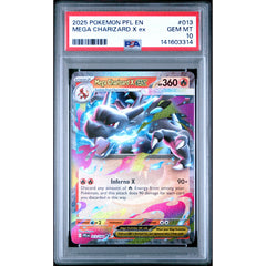 Pokémon TCG: Mega Charizard X Ex #013 PSA 10