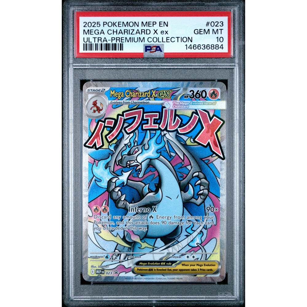 Pokémon TCG: Mega Charizard X Ex #023 PSA 10 - Mega Evolution promo