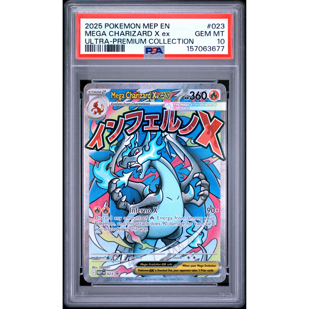 Pokémon TCG: Mega Charizard X Ex #023 PSA 10 - Mega Evolution Promo