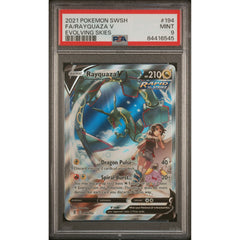 Pokémon TCG: Rayquaza V #194 PSA 9 - Evolving Skies