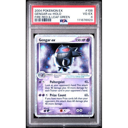 Pokémon TCG: Gengar Ex Holo #108 PSA 4-111676923