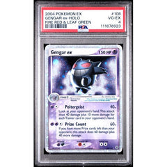 Pokémon TCG: Gengar Ex Holo #108 PSA 4 - FireRed & LeafGreen