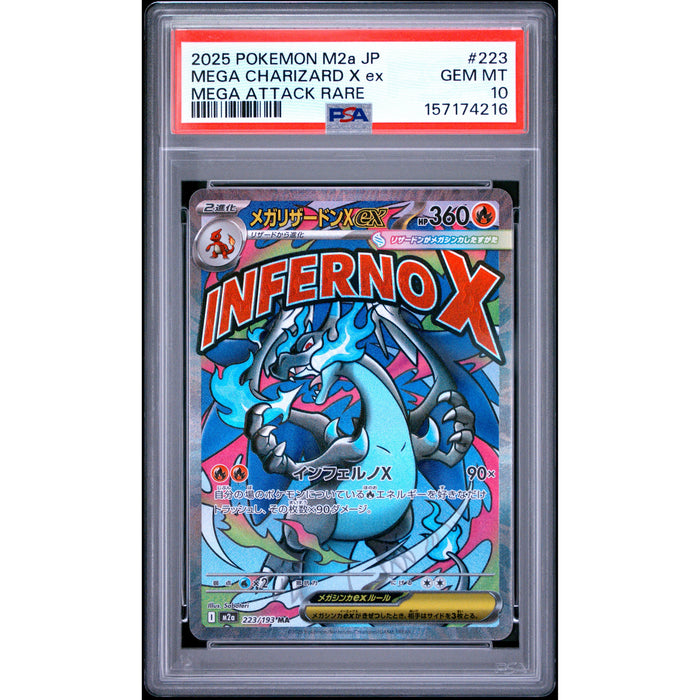 Pokémon TCG: Mega Charizard X Ex #223 PSA 10-157174216