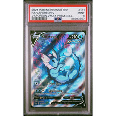 Pokémon TCG: Vaporeon V #181 PSA 9 - Sword & Shield Black Star Promo