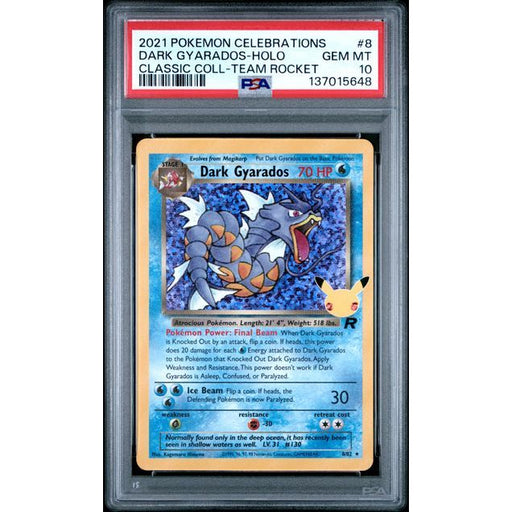 Pokémon TCG: Dark Gyarados Holo #8 PSA 10-137015648