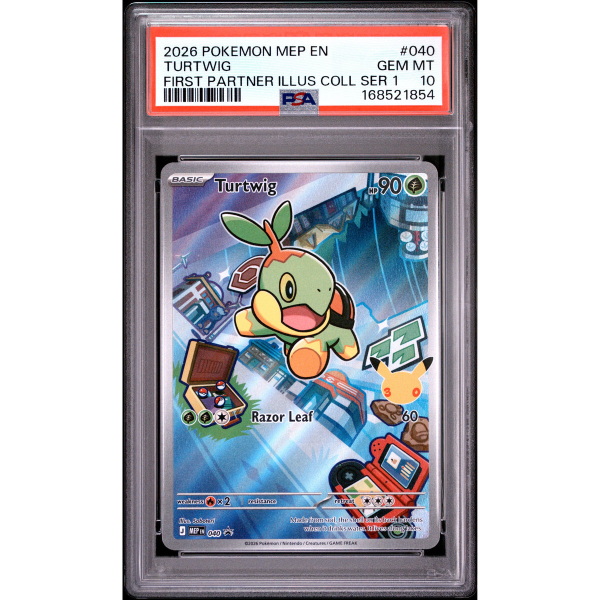 Pokémon TCG: Turtwig #040 PSA 10-168521854