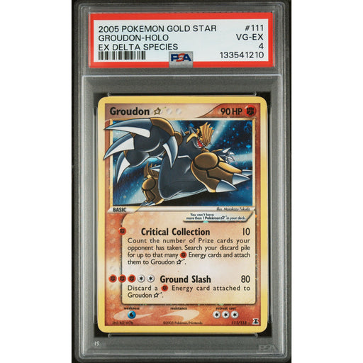 Pokémon TCG: Groudon 111 PSA 4 Holo - Delta Species