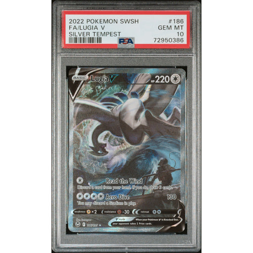 Pokémon TCG: Lugia V #186 PSA 10 - Silver Tempest-72950386