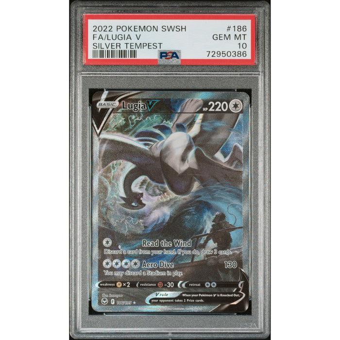 Pokémon TCG: Lugia V #186 PSA 10 - Silver Tempest-72950386