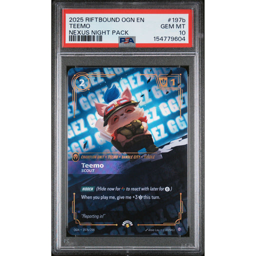 Riftbound: Teemo 197b PSA 10-154779604