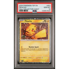 Pokémon TCG: Pikachu #051 PSA 10 - Temporal Forces