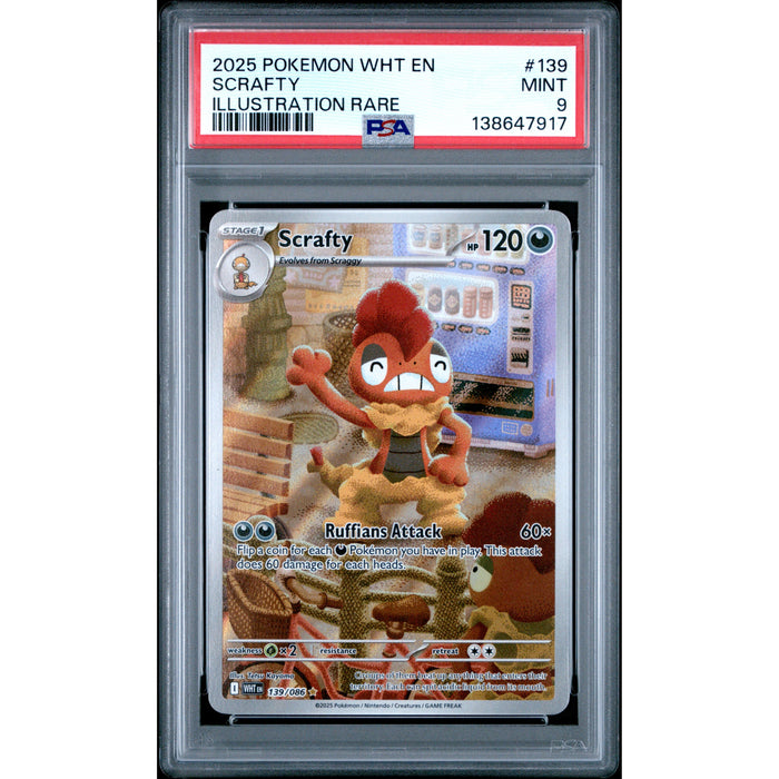 Pokémon TCG: Scrafty #139 PSA 9-138647917