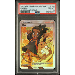 Pokémon TCG: Hau #144 PSA 8 - Guardians Rising