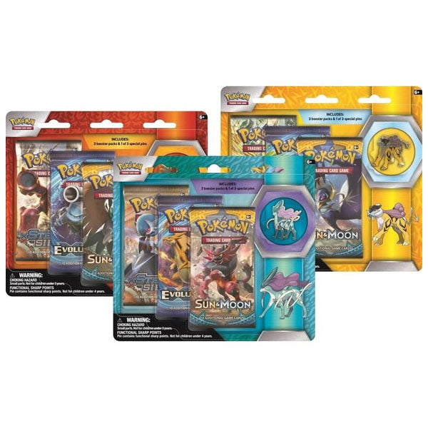 Pokémon TCG: Legendary Beasts Collectors Pin 3-Pack Blister