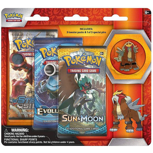 Legendary Beasts Collectors Pin 3-Pack Blister - Entei