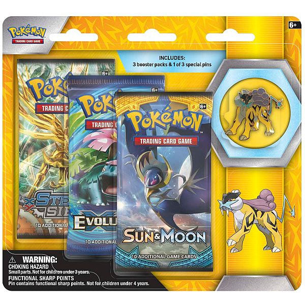 Legendary Beasts Collectors Pin 3-Pack Blister - Raikou