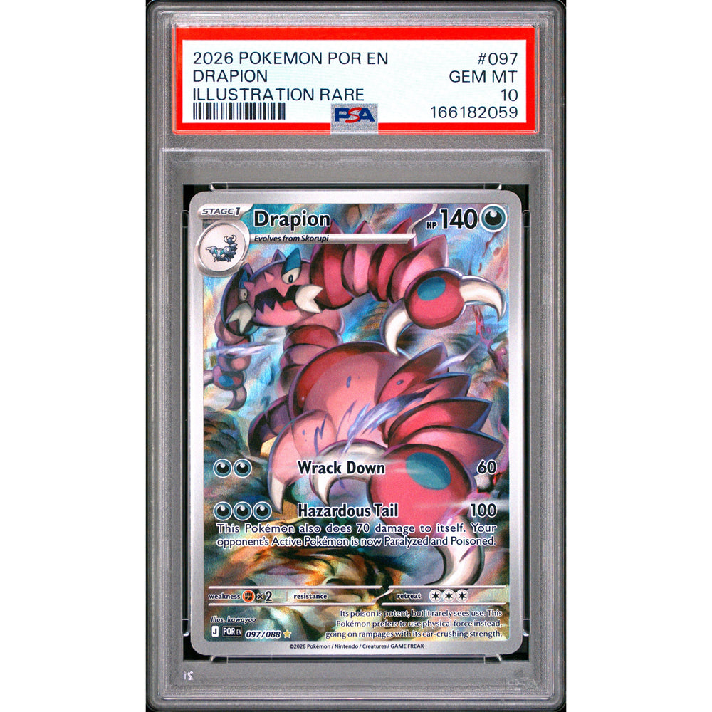 Pokémon TCG: Drapion #097 PSA 10 - Perfect Order