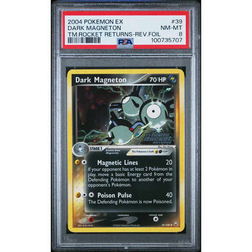 Pokémon TCG: Dark Magneton 39 PSA 8 Team Rocket Returns