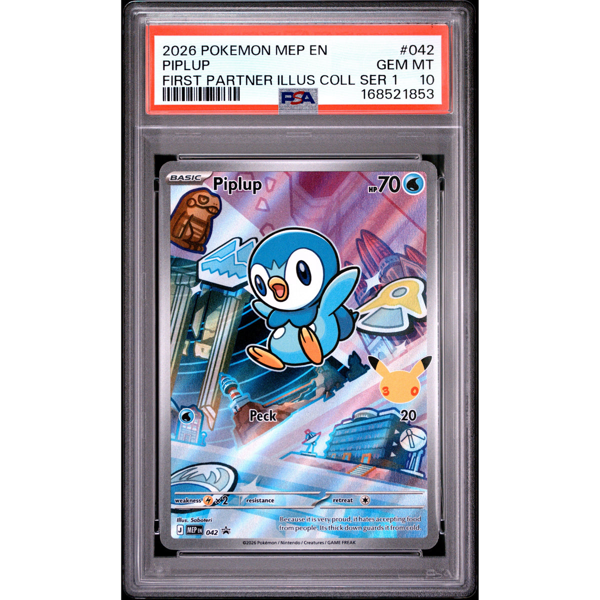 Pokémon TCG: Piplup #042 PSA 10-168521853