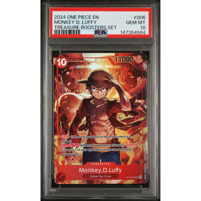 One Piece TCG: Monkey D. Luffy #006 PSA 10-147354584