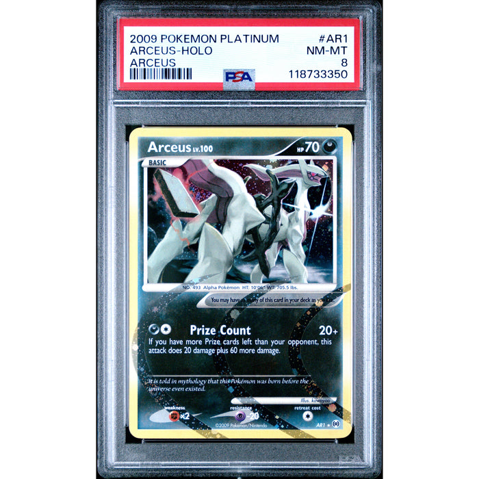 Pokémon TCG: Arceus AR1 PSA 8 Holo - Platinum