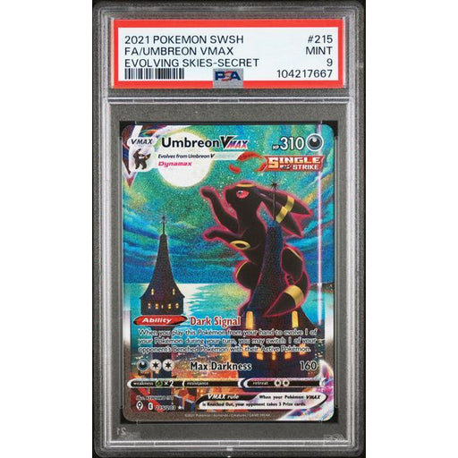 Pokémon TCG: Umbreon Vmax #215 PSA 9-104217667