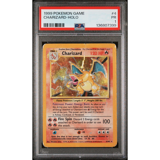 Pokémon TCG: Charizard #4 PSA 1 Holo - Base Set-136807399