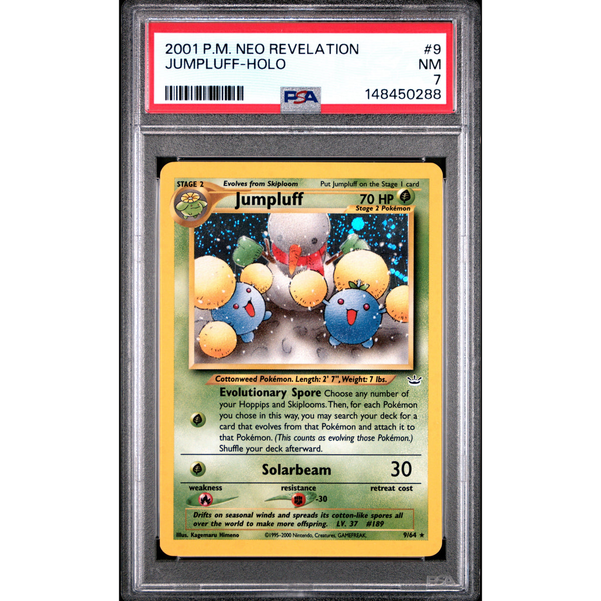Pokémon TCG: Jumpluff Holo #9 PSA 7-148450288