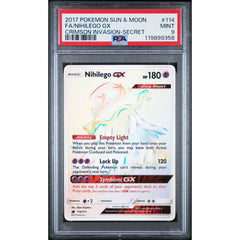 Pokémon TCG: Nihilego Gx 114 PSA 9 - Crimson Invasion