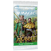 The Magic the Gathering: The Hobbit Play Booster from Wizards of the Coast features packaging illustrated with fantasy characters in green and gold armor, armed with bows and arrows.