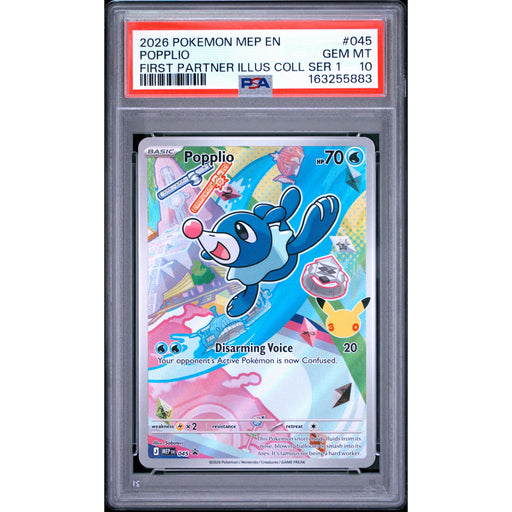 Pokémon TCG: Popplio #045 PSA 10-163255883