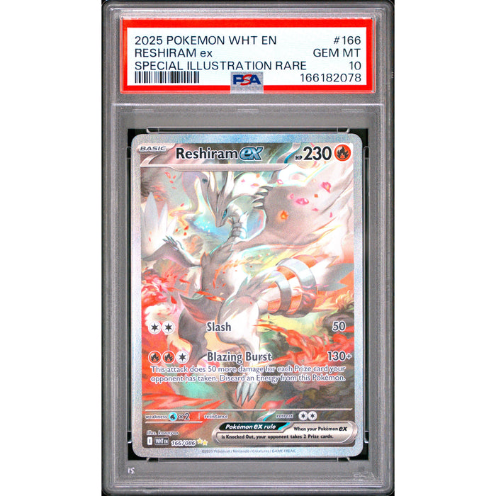 Pokémon TCG: Reshiram Ex #166 PSA 10-166182078