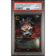 Disney Lorcana TCG: Webby Vanderquack #229 PSA 10