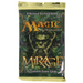 A sealed Wizards of the Coast Magic: The Gathering - Mirage Booster Pack featuring a green, tree-like face and the text: A Richard Garfield Game, Magic: The Gathering, Mirage, 15 Tradable Game Cards.