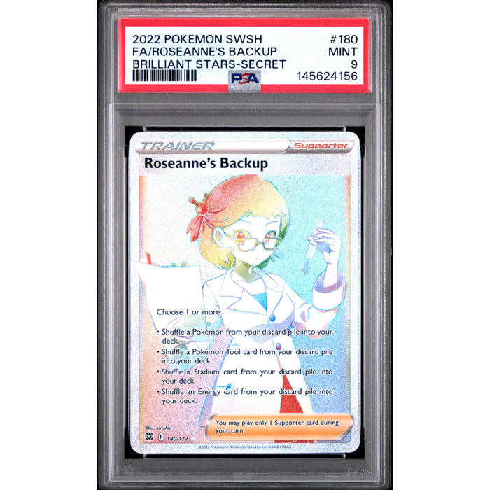 Pokémon TCG: Roseanne's Backup #180 PSA 9 - Brilliant Stars-145624156