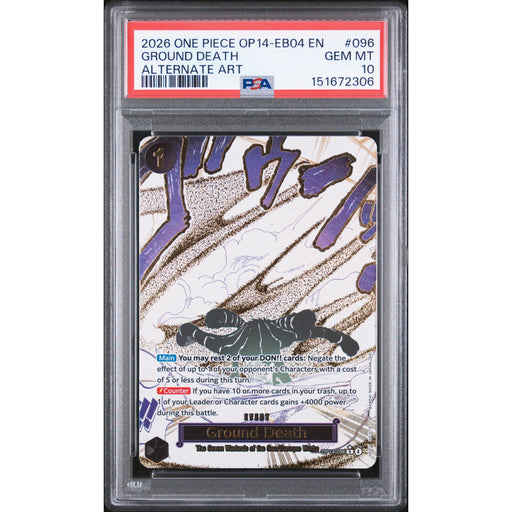 One Piece TCG: Ground Death #096 PSA 10-151672306