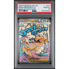 Pokémon TCG: Mega Dragonite Ex #271 PSA 10 - Ascended Heroes