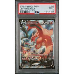 Pokémon TCG: Charizard V 154 PSA 9 - Brilliant Stars