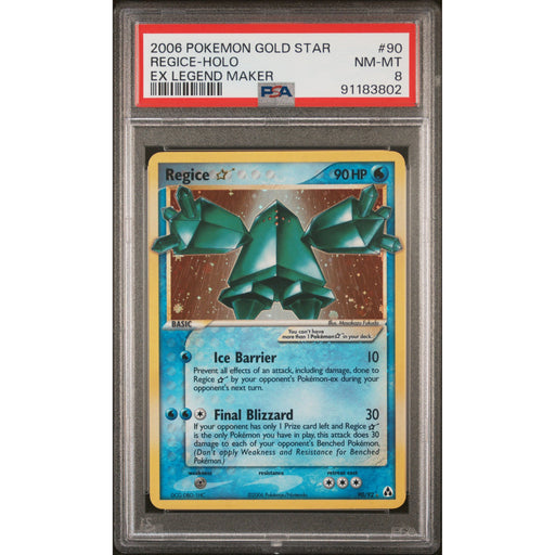 Pokémon TCG: Regice Gold Star #90 PSA 8 - Legends Maker-91183802