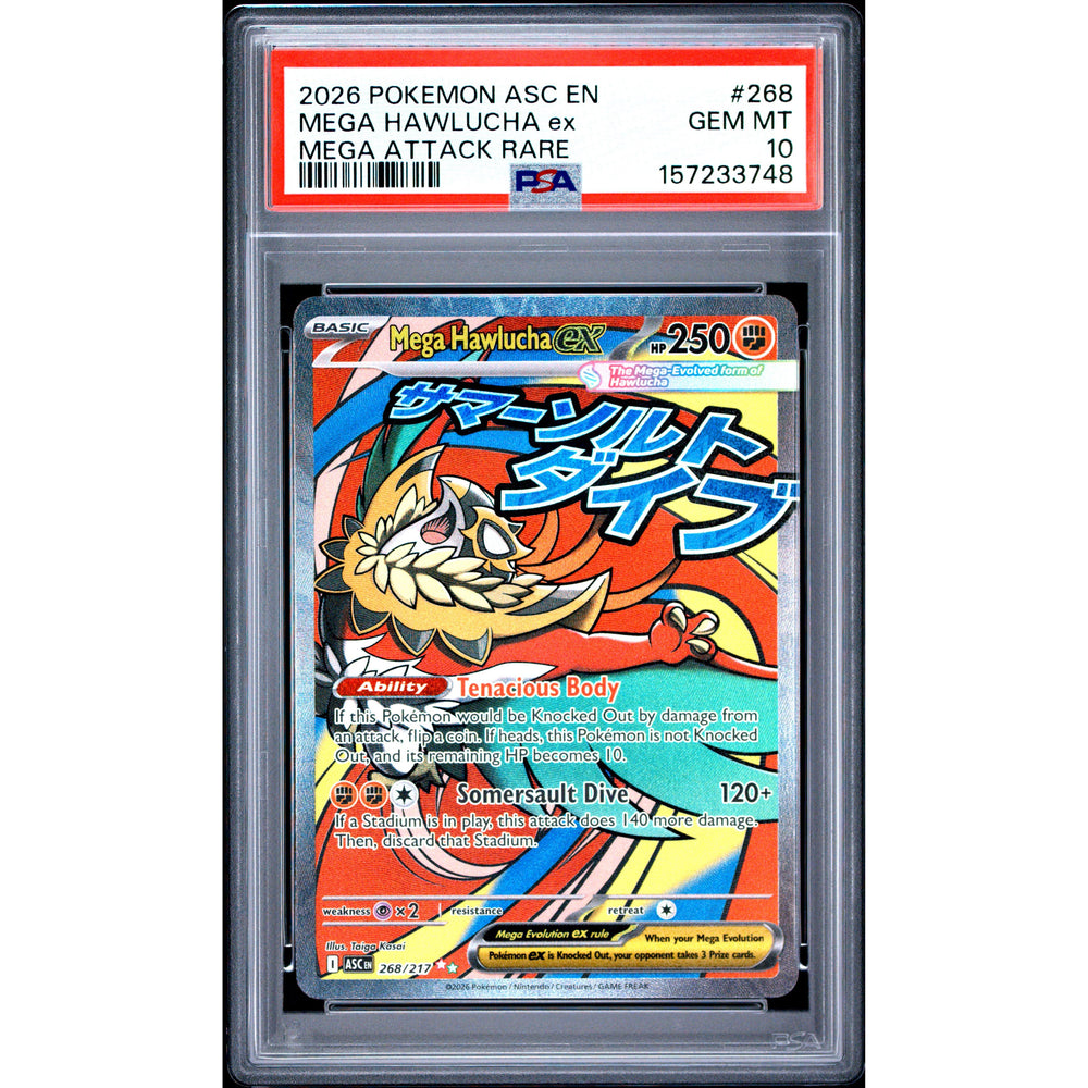 Pokémon TCG: Mega Hawlucha Ex #268 PSA 10