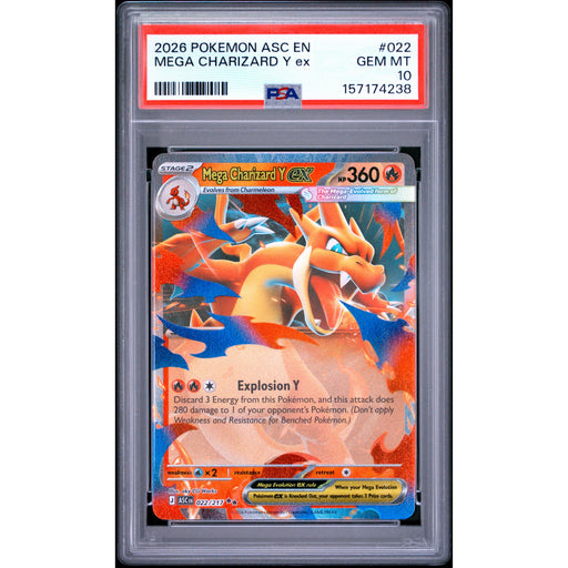 Pokémon TCG: Mega Charizard Y Ex #022 PSA 10-157174238