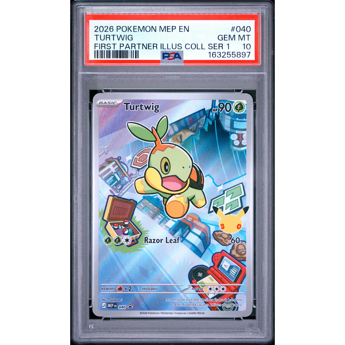 Pokémon TCG: Turtwig #040 PSA 10-163255897