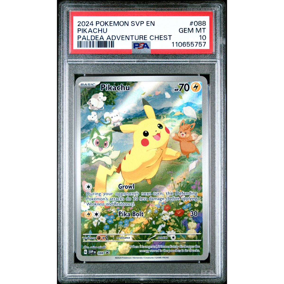Pokémon TCG: Pikachu #088 PSA 10-110655757