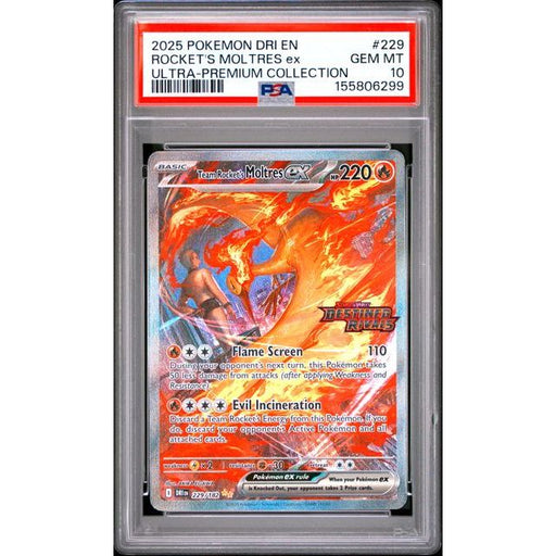 Pokémon TCG: Rocket's Moltres Ex #229 PSA 10-155806299