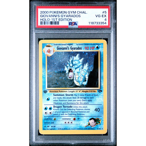 Pokémon TCG: Giovanni's Gyarados 5 PSA 4 - Gym Challenge